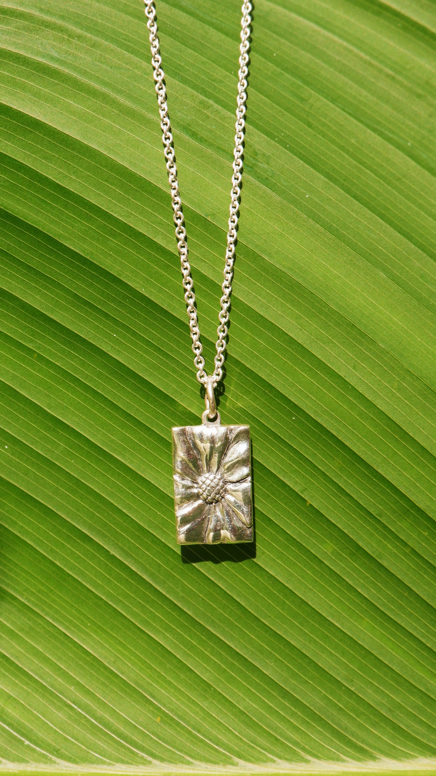 Flower Power Pendant in Sterling Silver | Unisex Handmade Statement Jewelry