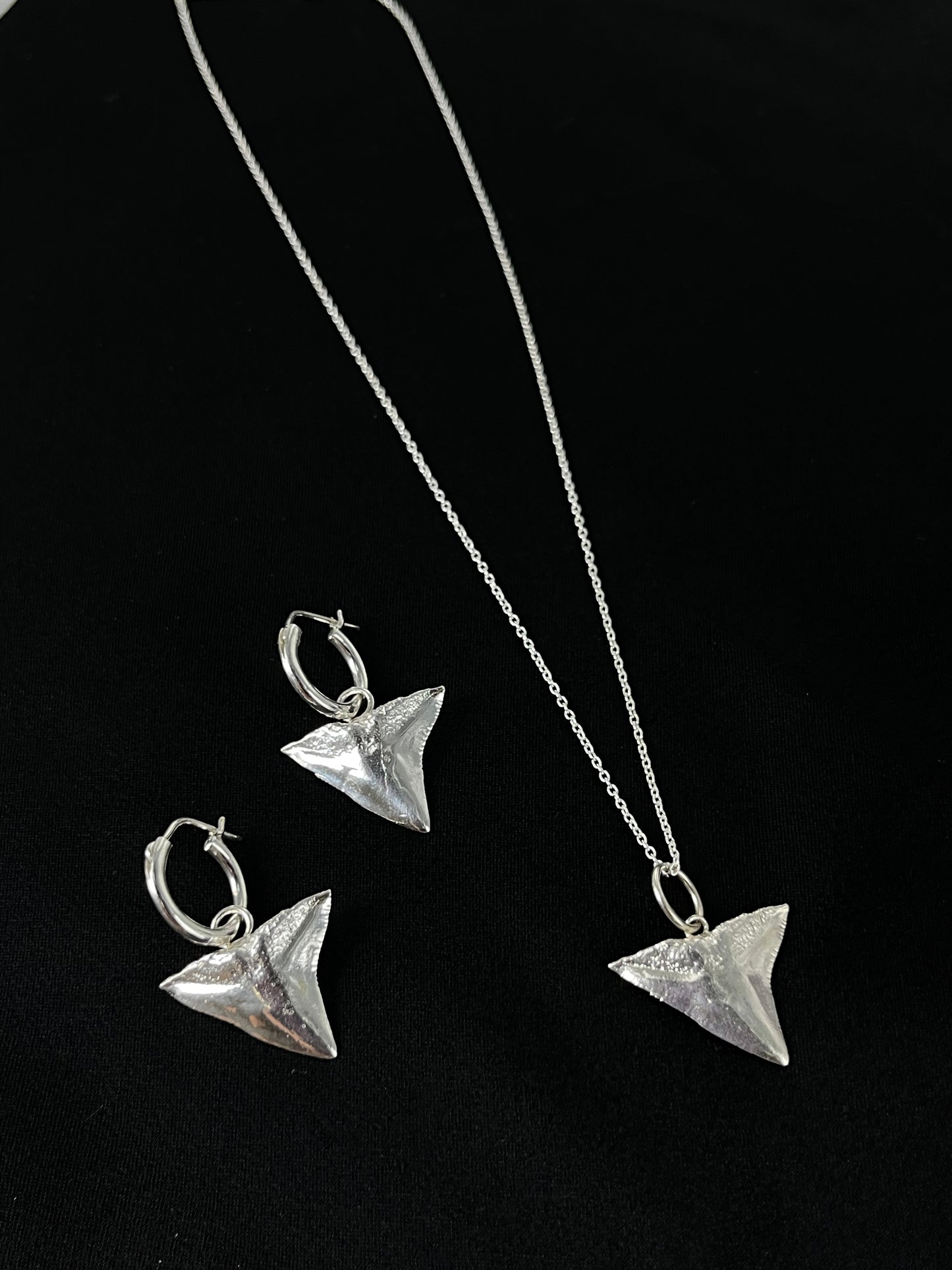 Shark Tooth Pendant in Silver