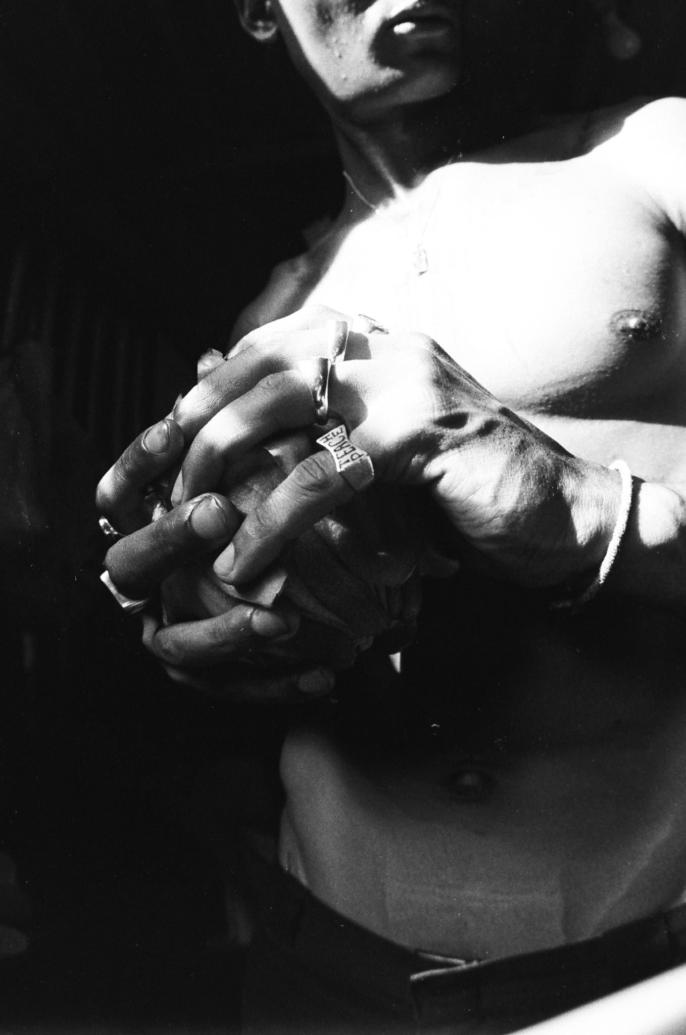 Teach Peace Ring in Sterling Silver | Unisex Handmade Statement Jewelry