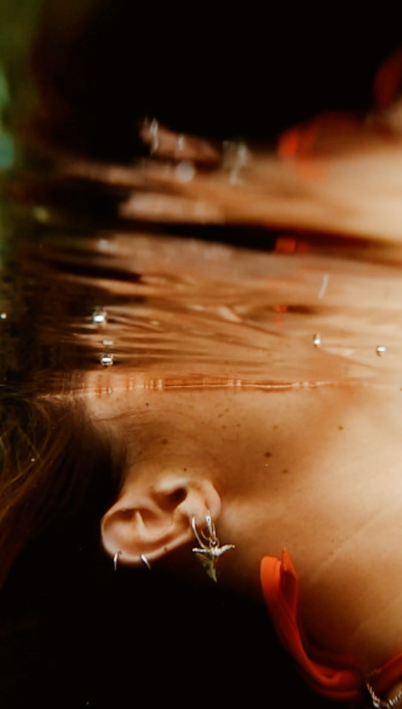 Shark Tooth Earrings in Sterling Silver | Unisex Handmade Statement Jewelry