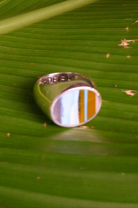 Surfite Ring: Oval Signet | Handmade Recycled Surfboard Resin Jewelry