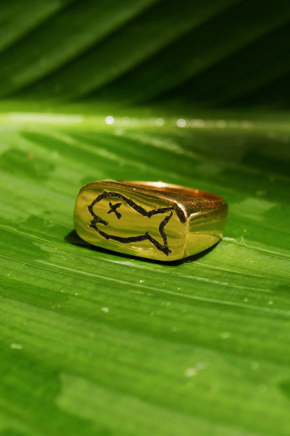 Badfish Ring in Gold