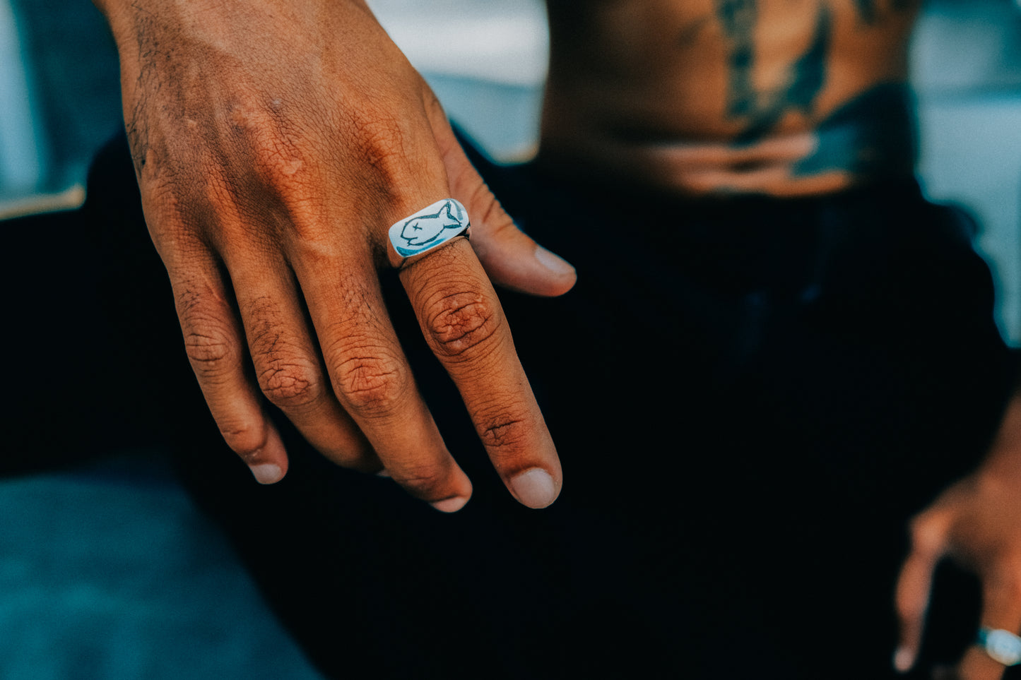Badfish Ring in Silver