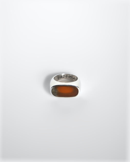Mandarin Fish Signet Ring | Handmade Recycled Surfboard Resin Jewelry