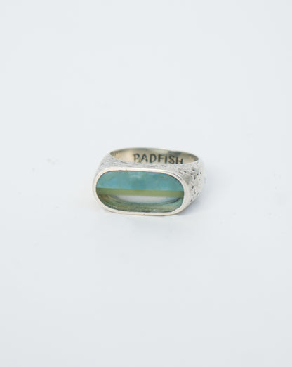 Surfite Signet Ring Textured | Handmade Recycled Surfboard Resin Jewelry