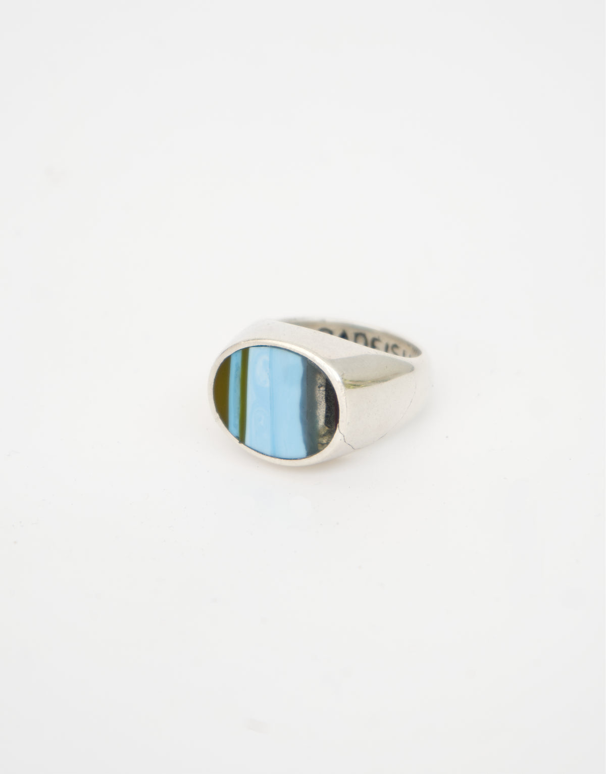 Surfite Ring: Large Oval Signet | Handmade Recycled Surfboard Resin Jewelry