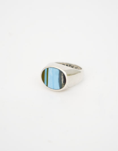 Surfite Ring: Large Oval Signet | Handmade Recycled Surfboard Resin Jewelry