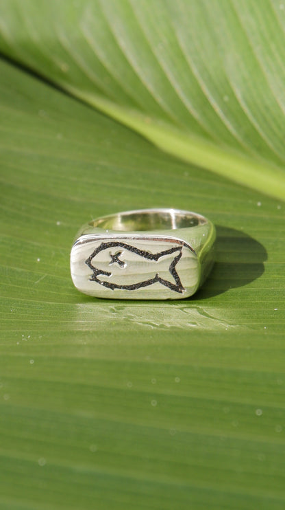 Badfish Ring in Silver