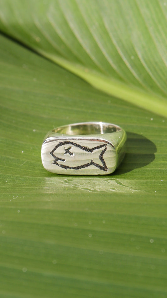Badfish Ring in Silver