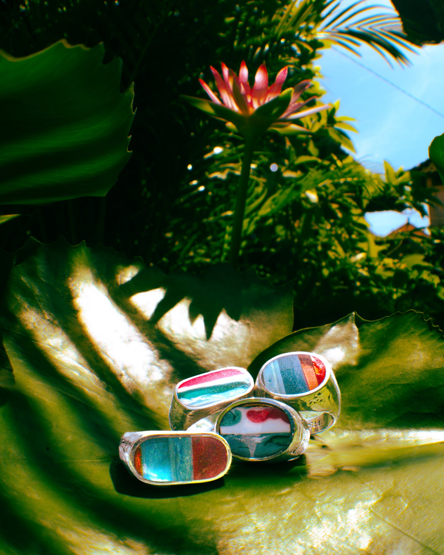 Surfite Ring: Oval 2 Signet | Handmade Recycled Surfboard Resin Jewelry