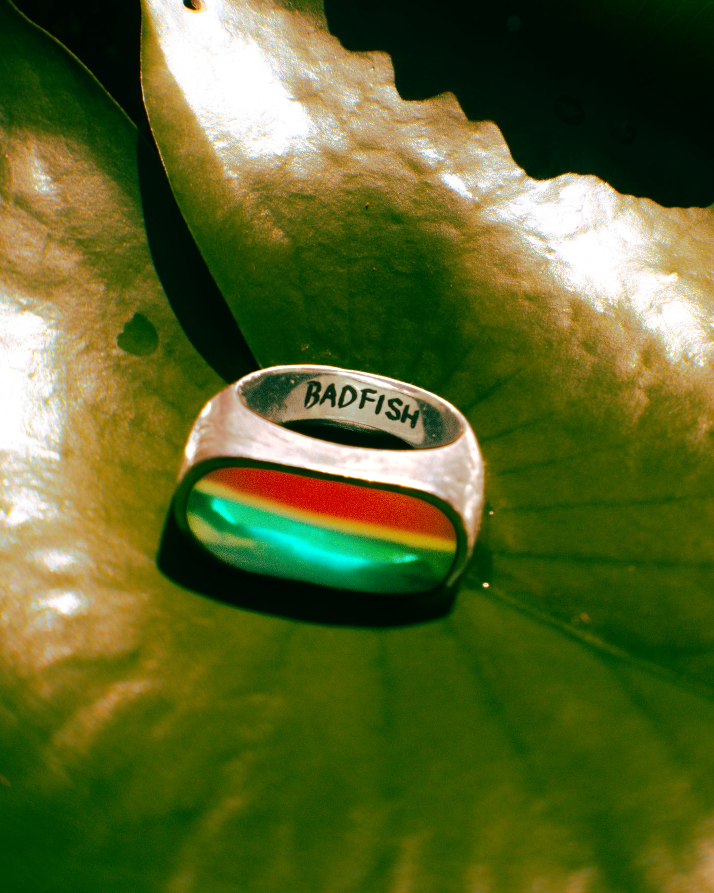 Surfite Ring: Signet | Handmade Recycled Surfboard Resin Jewelry