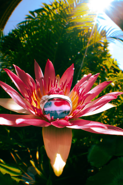 Surfite Ring: Oval 2 Signet | Handmade Recycled Surfboard Resin Jewelry