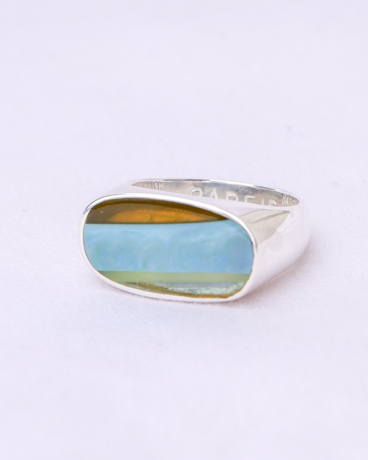 Surfite Ring: Signet | Handmade Recycled Surfboard Resin Jewelry
