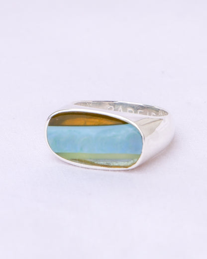 Surfite Ring: Signet | Handmade Recycled Surfboard Resin Jewelry