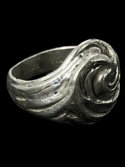 Tidal Wave Ring in Silver