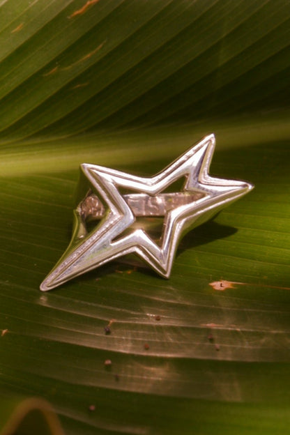 Rockstar Sterling Silver Ring, Front View