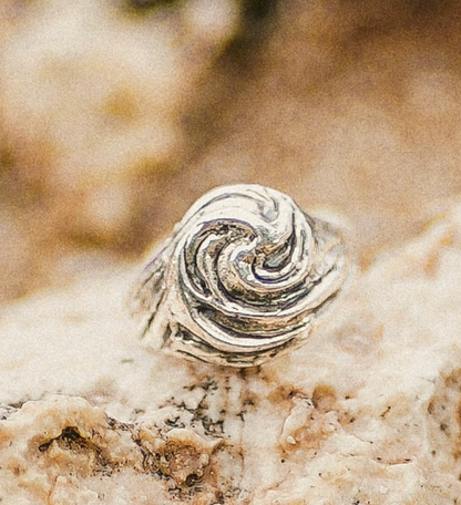 Tidal Wave Ring in Silver