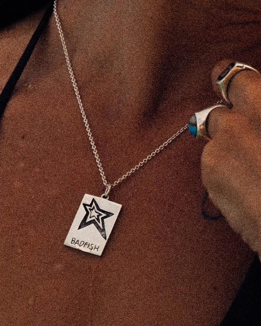 Starception Pendant in Sterling Silver | Unisex Handmade Statement Jewelry